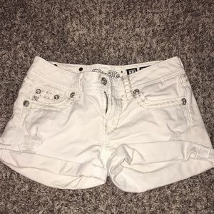 White Miss Me Jean shorts